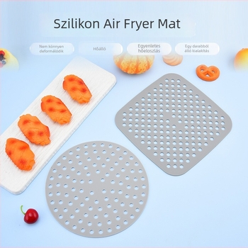 Élelmiszer-minőségű, magas hőállóságú szilikon sütőmatrac, szilikon alátét, háztartási sütéshez és sütőedényekhez