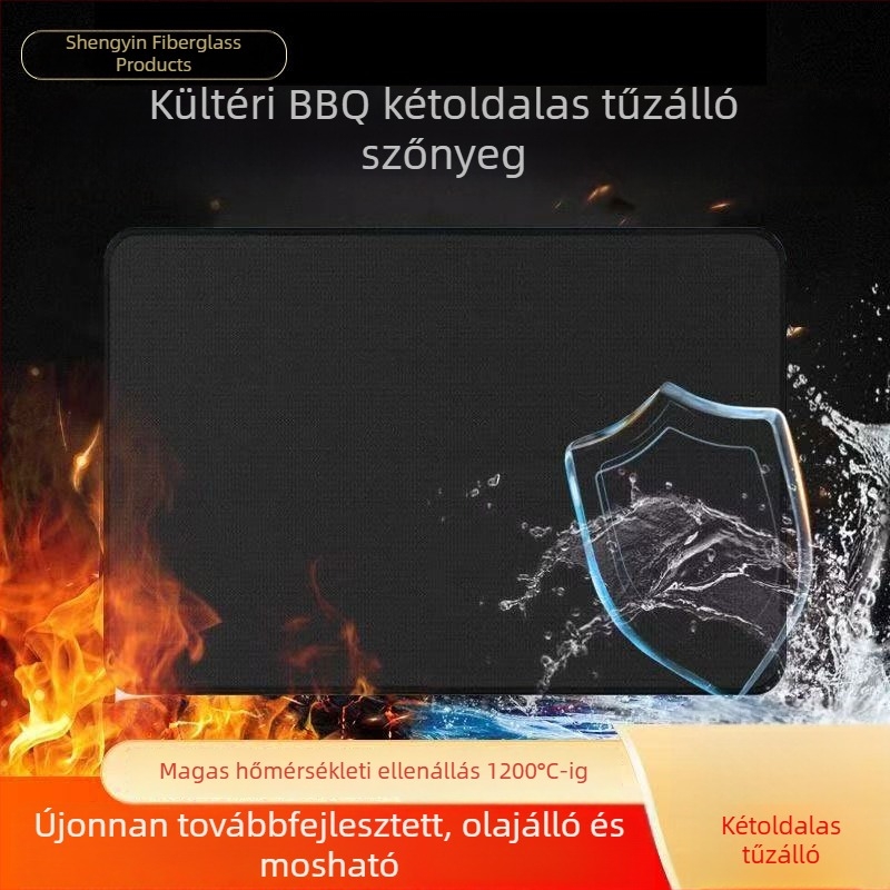 Üvegszálból készült tűzálló hőszigetelő matrac szabadtéri piknikhez és grillhez