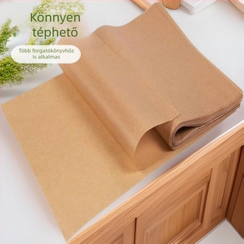 Élelmiszer-minőségű szilikon olajpapír zsírelnyelő és olajvédő papír – tányérokhoz és grillhez, négyzetes lapok, kereskedelmi felhasználásra