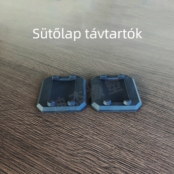 8 darabos grilllemez-nivélő alátétkészlet Blackstone grillsütőkhöz, fekete gumiból készült BBQ-nivelláló