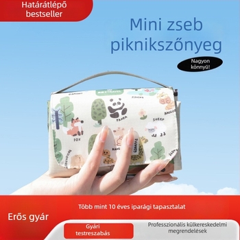 Hordozható mini piknik matrac, vízálló és nedvességálló, vékony kialakítás, tavaszi kirándulásokhoz, kempingezéshez és zöldterületeken, méret 210 × 220 cm