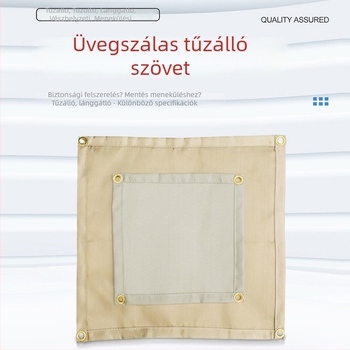 Kültéri üvegszálas lángálló anyag kempingezéshez és grillhez, tűzvédelmi textil és alátét a tűzhelyhez