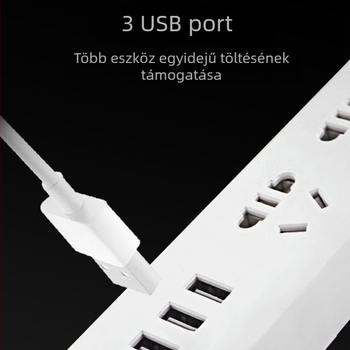 USB elosztó portokkal, új nemzeti szabvány, többfunkciós hosszabbító otthonra és irodába
