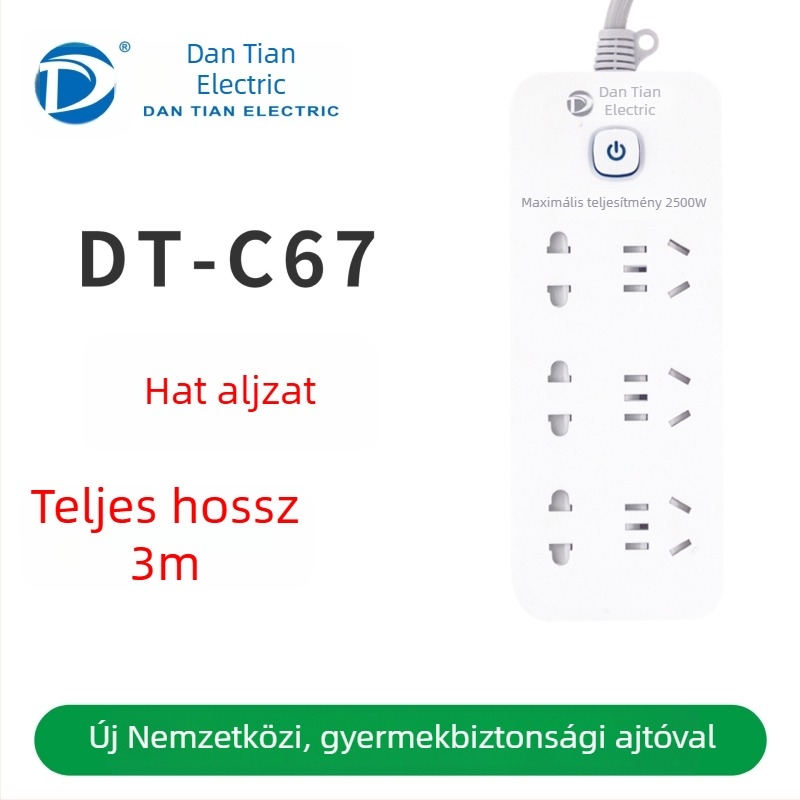 USB elosztó portokkal, új nemzeti szabvány, többfunkciós hosszabbító otthonra és irodába