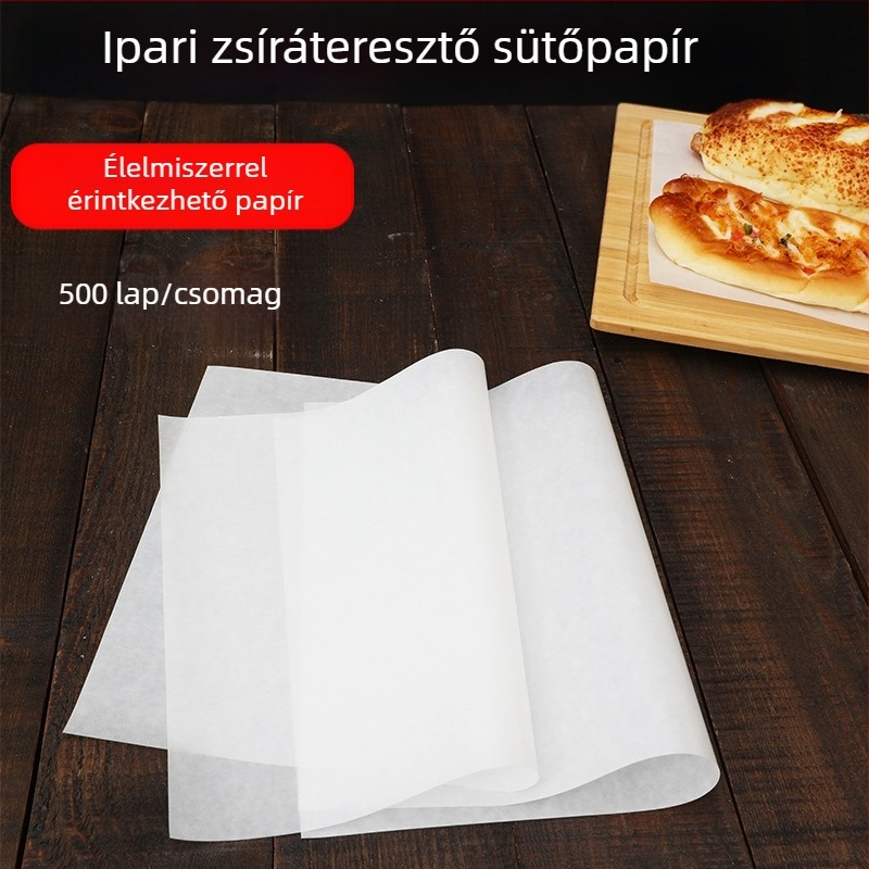 40x60 cm olajat felszívó sütőpapír szilikon bevonattal, torta- és kenyérsütő alátét