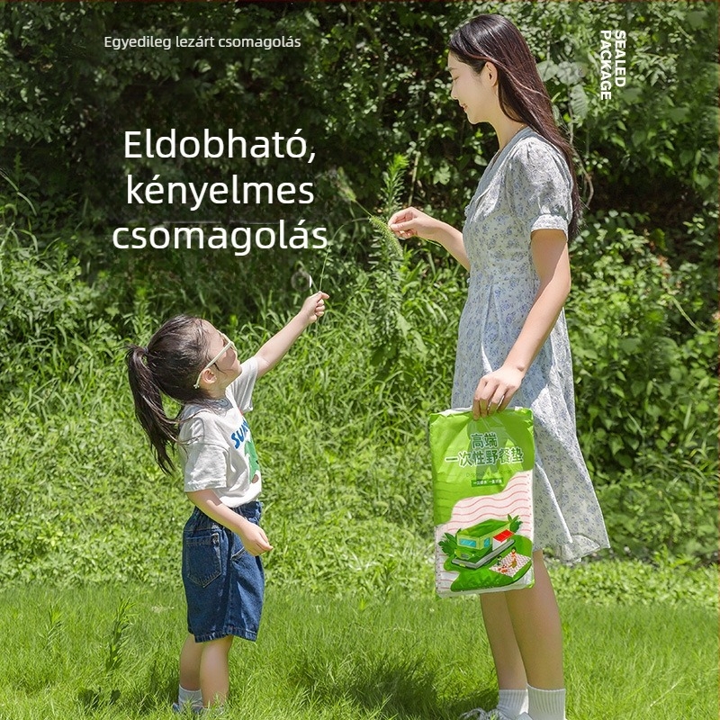 Yijiajie egyszer használatos piknik matrac, prémium kültéri nedvességálló sátor matrac, összecsukható vízálló textília