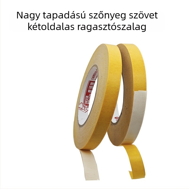 Deerhead DS17B vászonalapú kétszeres oldali ragasztószalag 4D nyomtatáshoz és panelok rögzítéséhez, magas hőmérséklet-ellenállású, öntőformákhoz ragasztó, nyom nélkül.