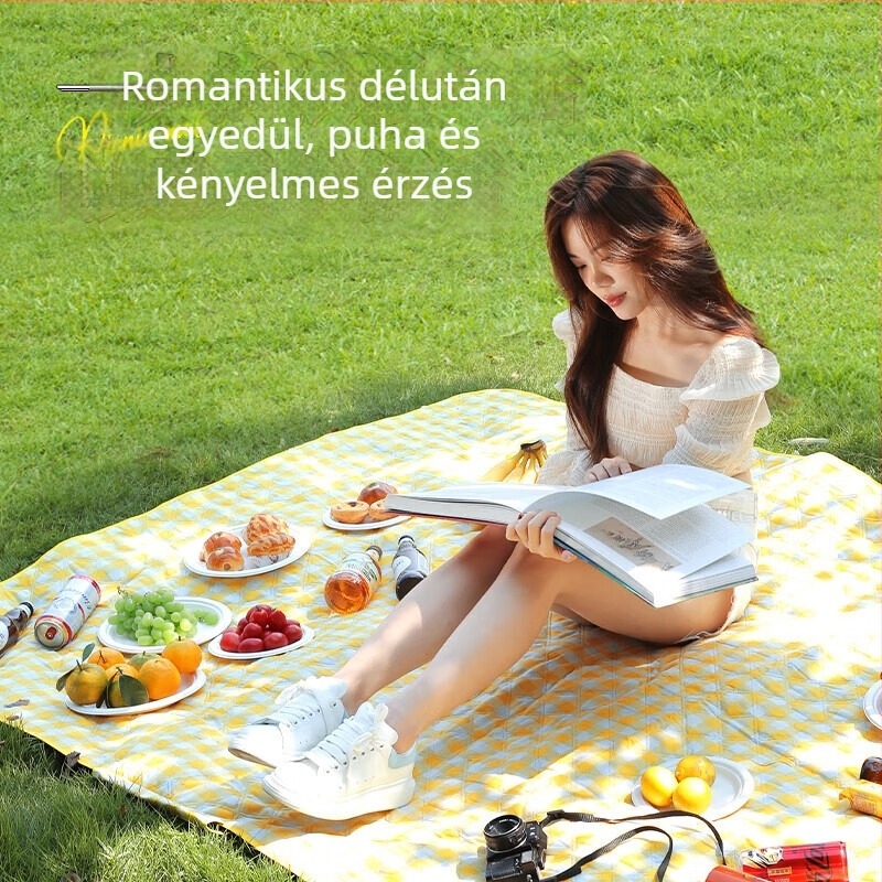 Személyre szabott ultrahangos piknik matrac kültéri használatra, összecsukható, logóval, vízálló és nedvességálló kempingezéshez