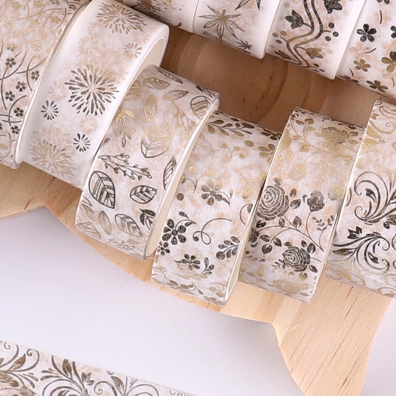 Yida Culture Határokon átívelő fóliázott Washi szalag DIY naplódekorációhoz – kreatív kiegészítő