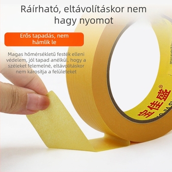 3 mm texturált papírból készült maszkoló szalag 244 – sárga, külső falak festéséhez, penetráció elleni védelem, maszkolás a fugáknál