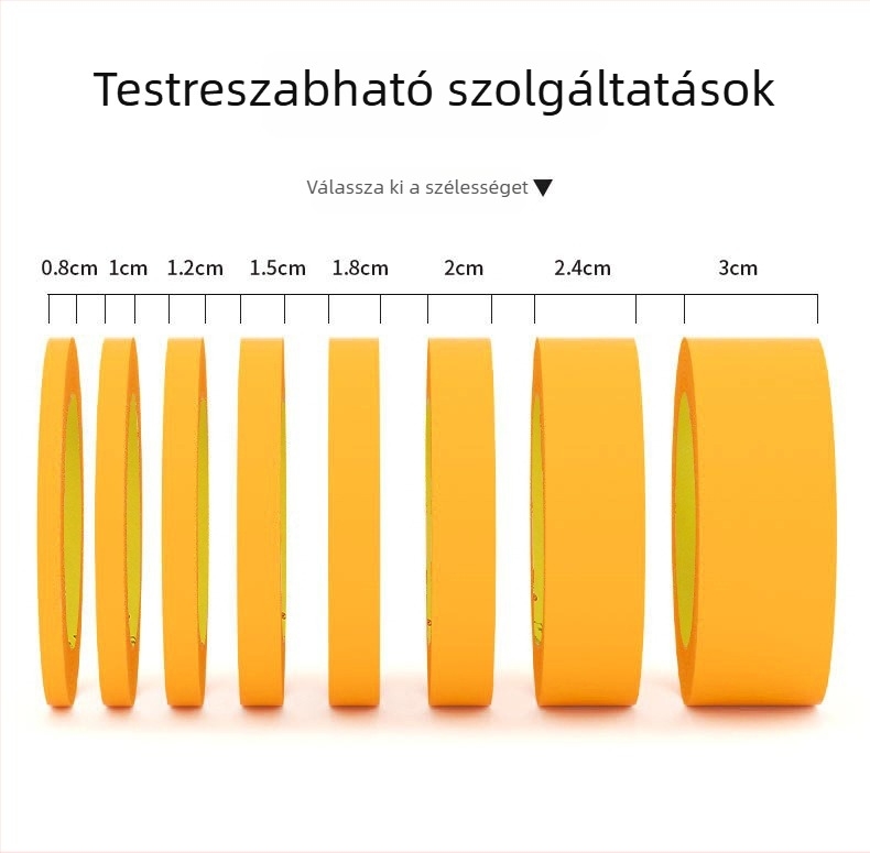 3 mm texturált papírból készült maszkoló szalag 244 – sárga, külső falak festéséhez, penetráció elleni védelem, maszkolás a fugáknál