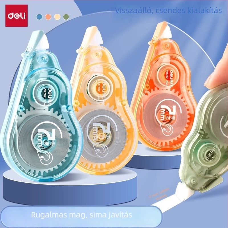 Deli VR702 7 mm széles korrekciós szalag, csendes, diákoknak, csúcstechnológiás