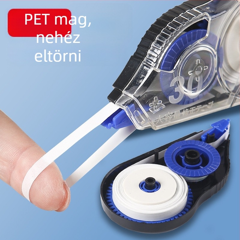 Nagy kapacitású korrektúraszalag diákok számára, teljes hosszúságú