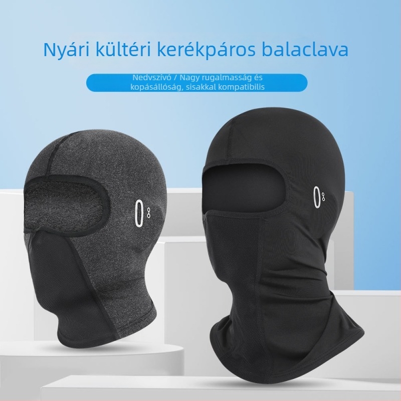 Motorkerékpárhoz napsütés elleni maszk – teljes arcvédő, Ice Silk anyag, UV-védett fejfedő