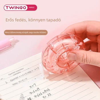 TG-B7316 Textil korrekciós szalag Donut mintával, aranyos lányos dizájn iskolásoknak