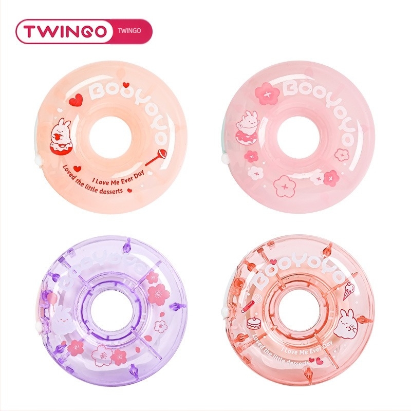 TG-B7316 Textil korrekciós szalag Donut mintával, aranyos lányos dizájn iskolásoknak