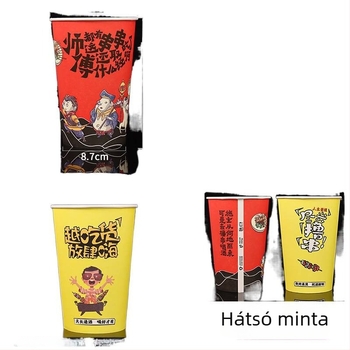 Egyszer használatos papír pohár és vödör nyársak és grillcsomagoláshoz, laminált, kapacitás 896–1300 ml