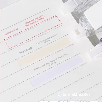Tolófedeles korrigáló szalag, láthatatlan, kiváló minőségű japán eredeti papírszín, nagy kapacitás, sima felhordás