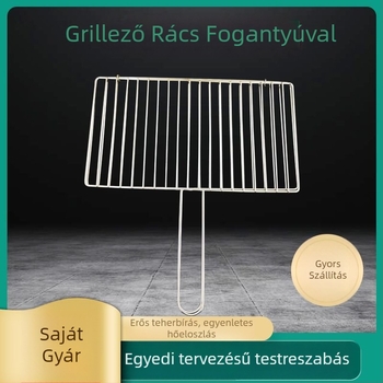Rozsdamentes acél négyszögletes grillsütő rács, élelmiszer-minőségű