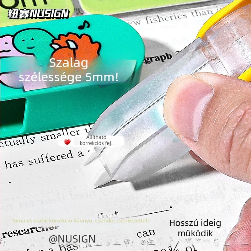 Deli Qiaoguman Forgó, hangtalan korrigáló szalag, cserélhető maggal, nagy kapacitású, általános iskolások számára