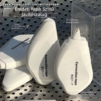 Minimalista fehér papír színű hibajavító szalag készlet, csendes, sima, tartós, diákoknak, elegáns megjelenés