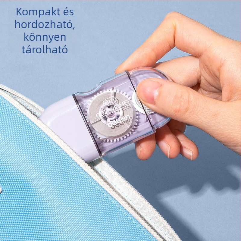 Deli 71510 kapszulás korrigáló szalag készlet diákoknak, 32 m, nagy kapacitás, mini rajzfilm korrigáló szalag