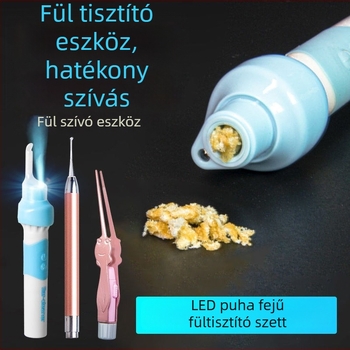Világító LED-es elektromos fülkanál a fülzsír eltávolítására
