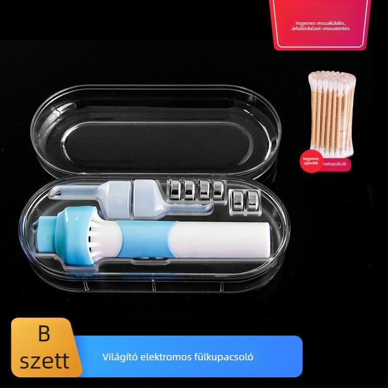 Világító LED-es elektromos fülkanál a fülzsír eltávolítására