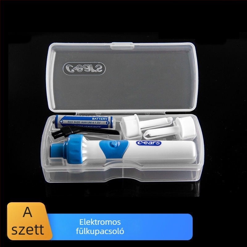 Világító LED-es elektromos fülkanál a fülzsír eltávolítására
