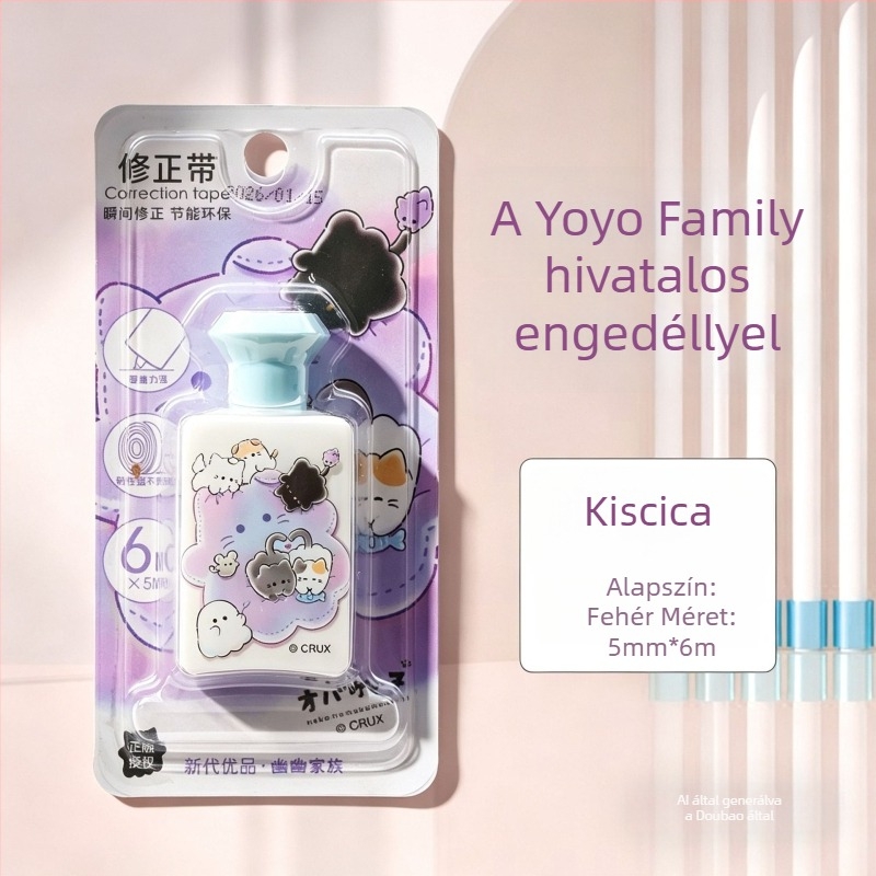 Parfüm alakú javítószalag lányoknak, aranyos koreai stílusú mini javító, írószerek