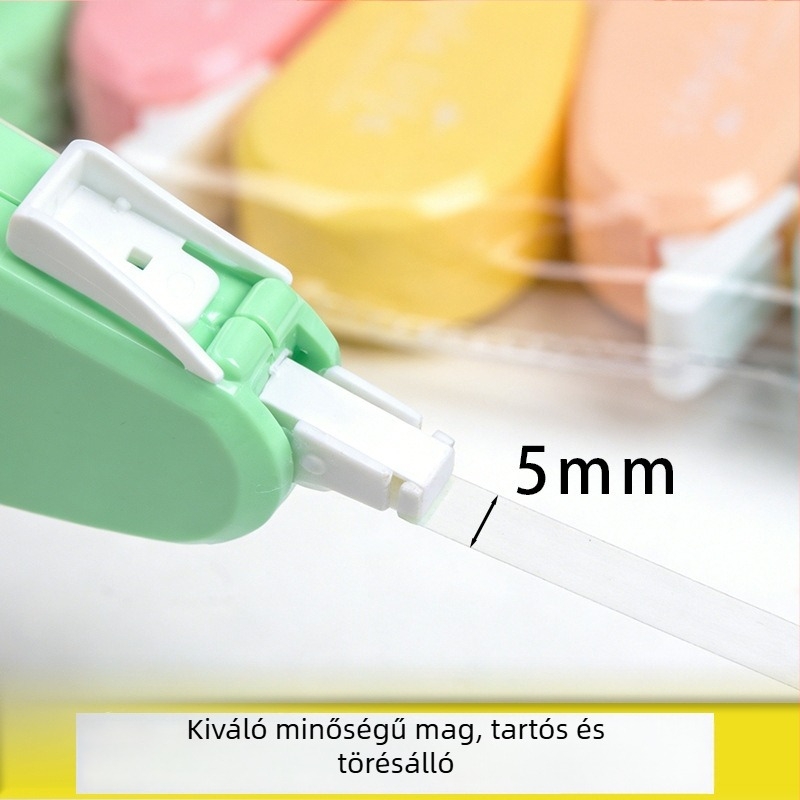 Mini helyesítő szalag készlet, aranyos és átlátszó szalagok általános iskolások számára, többfunkciós hordozható helyesítő szalagok