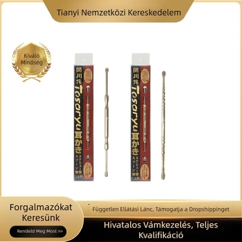 Sekikawa Kétfejű fülkanál rugós spirállal, rozsdamentes acél, rózsaszín arany