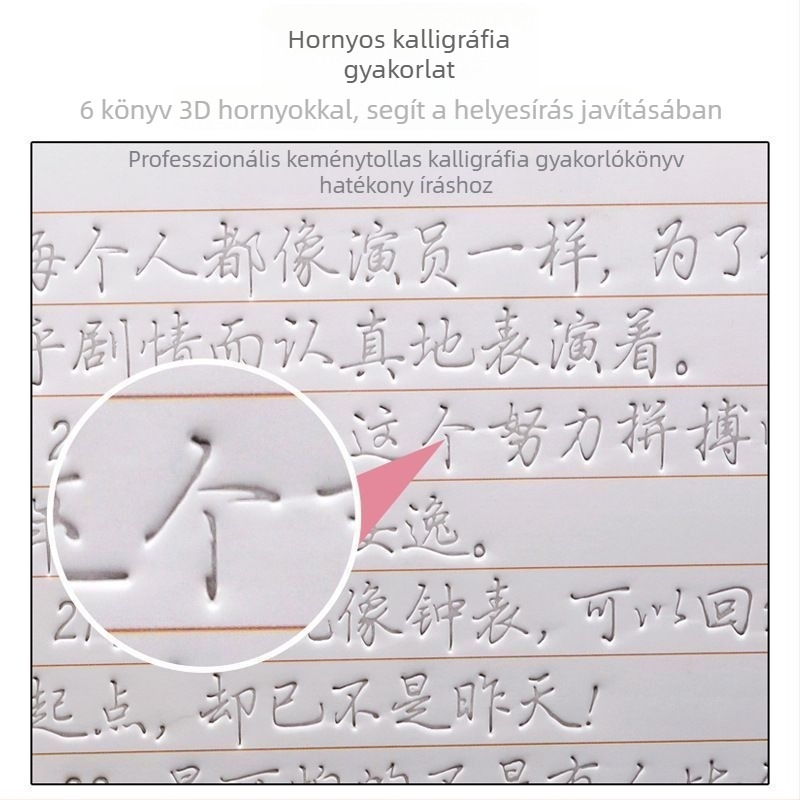 Félkurív írás gyakorlókönyv felnőtteknek és diákoknak