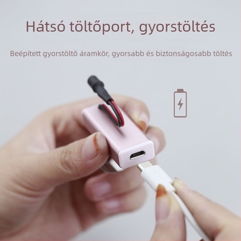 Újratölthető kézben tartható fültisztító eszköz világító fülkanállal, USB töltés