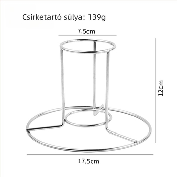 Rozsdamentes acél sült csirke rács kültéri BBQ-hoz