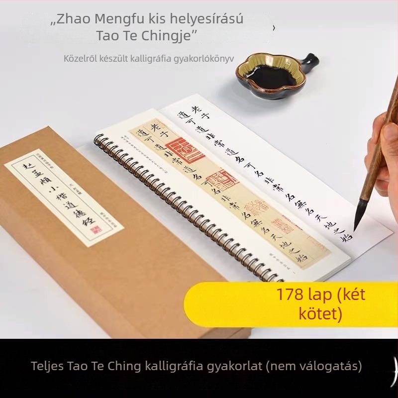 Zhao Mengfu Xiao Kai Daojing Kaishu ecsetkaligrafia: Eredeti feliratok teljes gyűjteménye, Közeli felvételű másoló kártyák