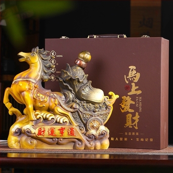 Jingdezhen kerámia borospalack tizenkét kínai zodiákus jegyével, 2,5 kg, ajándékdobozos készlet otthoni használatra
