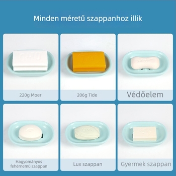 Camellia nagy műanyag szappantartó doboz drenázs funkcióval, fürdőszobába