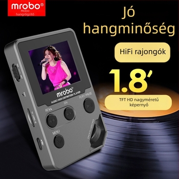 Mrobo C5 Lossless HiFi Bluetooth Zenei Walkman, MP3, Angol hallgatási ismétlő