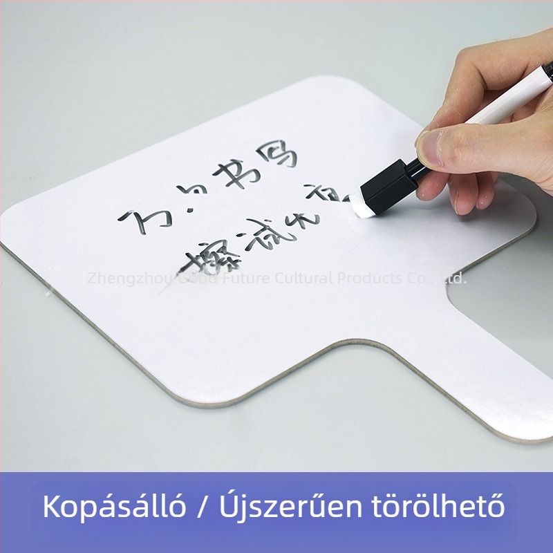 Törölhető kézben tartható fehér tábla, kétoldalas, osztálytermi interaktív, nem mágneses