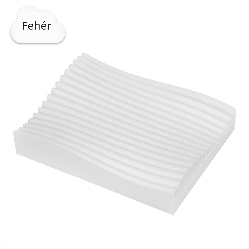 Fürdőszobai szappantartó lefolyóval, modern 3D-nyomtatott dizájn