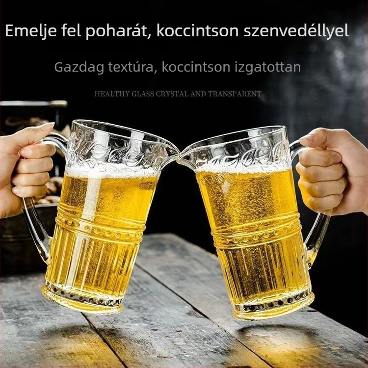 Gleccser mintás üvegkancsó sörhöz, nagy kapacitású hideg italokhoz