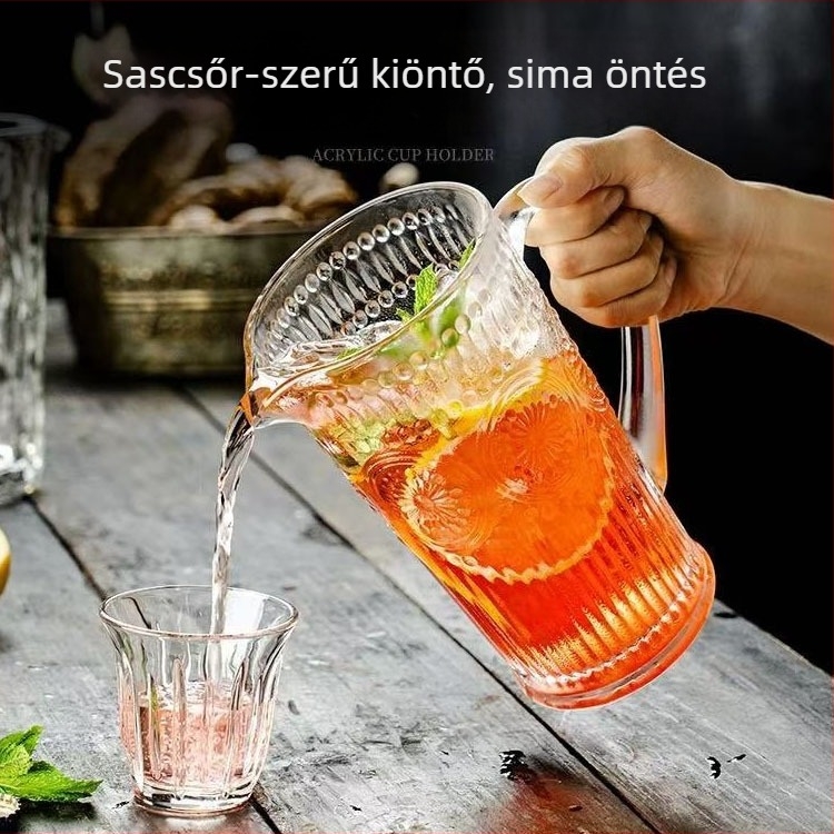 Gleccser mintás üvegkancsó sörhöz, nagy kapacitású hideg italokhoz