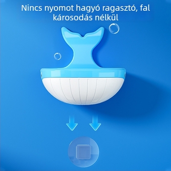 Kétoldalas falra szerelhető szappantartó lefolyóval