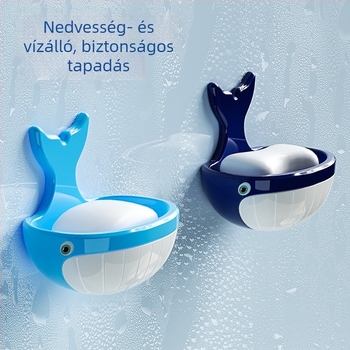 Kétoldalas falra szerelhető szappantartó lefolyóval