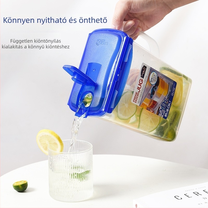 Lock műanyag nagy kapacitású vízforraló hideg vízhez, gyümölcsléhez és teához