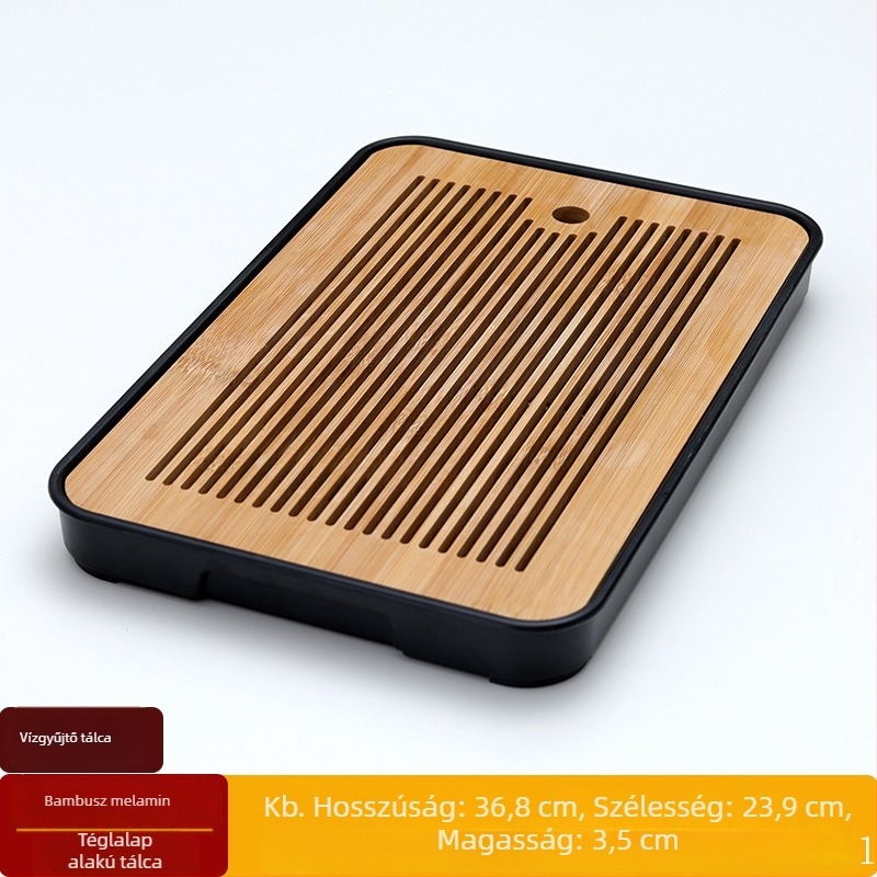 Modern kerámia teás tálca száraz főzethez, minimalist design, kettős használat, kis méret