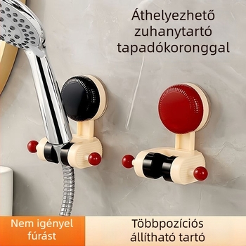 Leszerelhető vákuumos zuhanytartó, állítható alap, fúrás nélkül