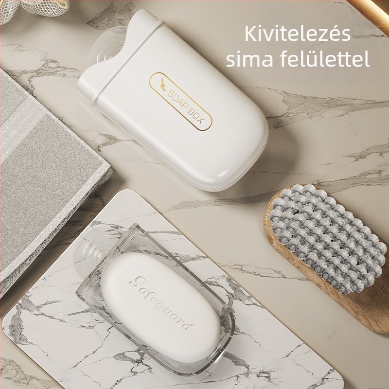 Könnyű luxus hordozható utazási szappan-doboz fedéllel és vízelvezető nyílással.