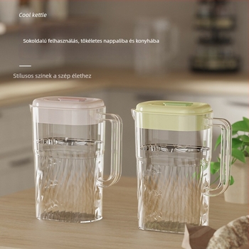 Taihe kristálytiszta hidegvíz tartály, 2500 ml, nagy kapacitású kültéri italokhoz és gyümölcsteához